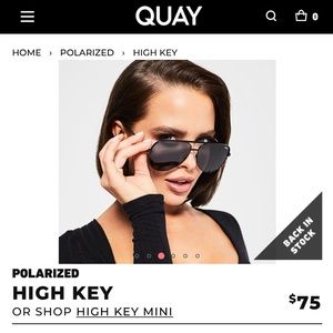 QUAY HIGH KEY POLARIZED SUNGLASSES